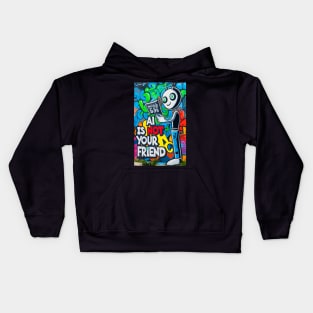 AI Is Not Your Friend Kids Hoodie